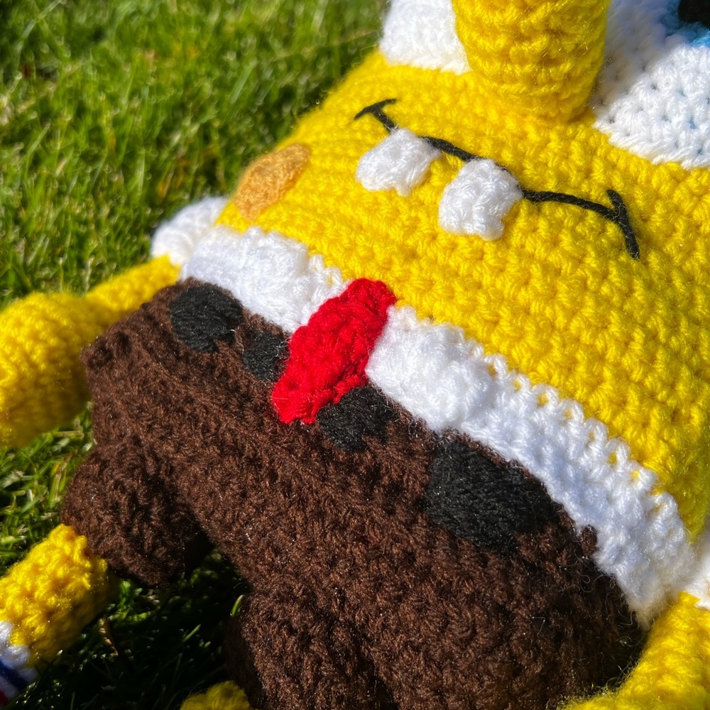 Hand Crocheted SpongeBob SquarePants Stuffed Animal Plushie! - Picture 8 of 17